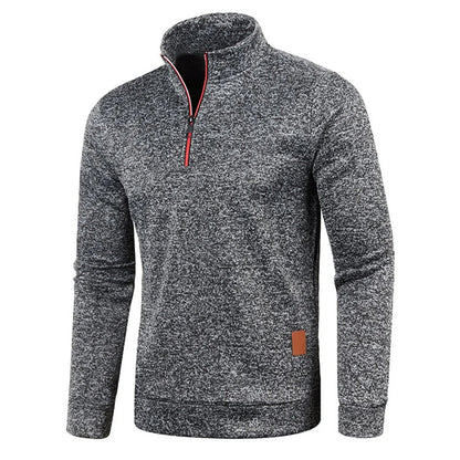 Warm Fleece Half Zip Mens Sweatshirt