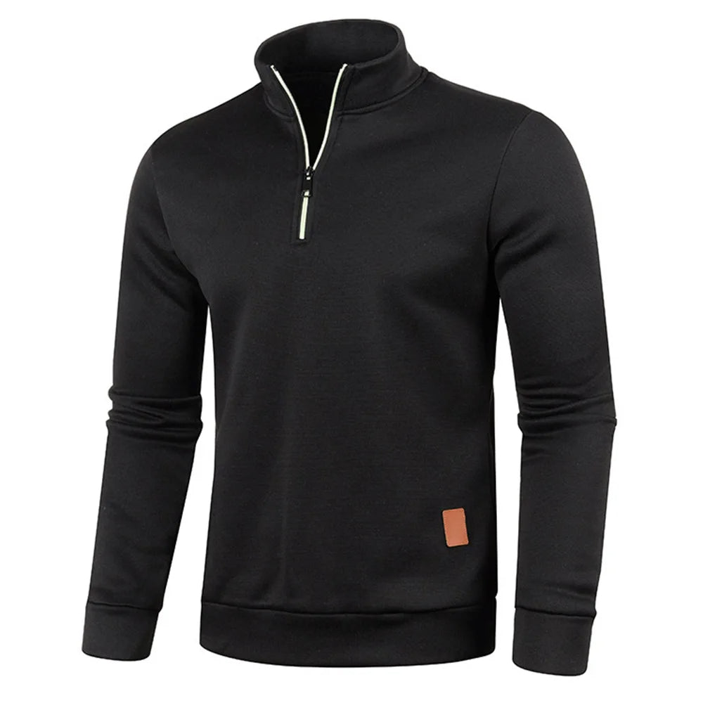 Warm Fleece Half Zip Mens Sweatshirt