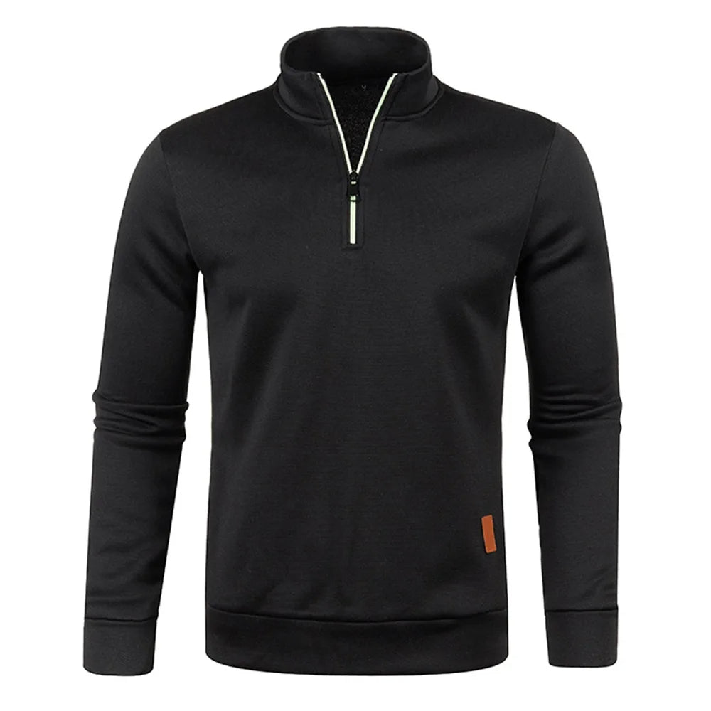 Warm Fleece Half Zip Mens Sweatshirt