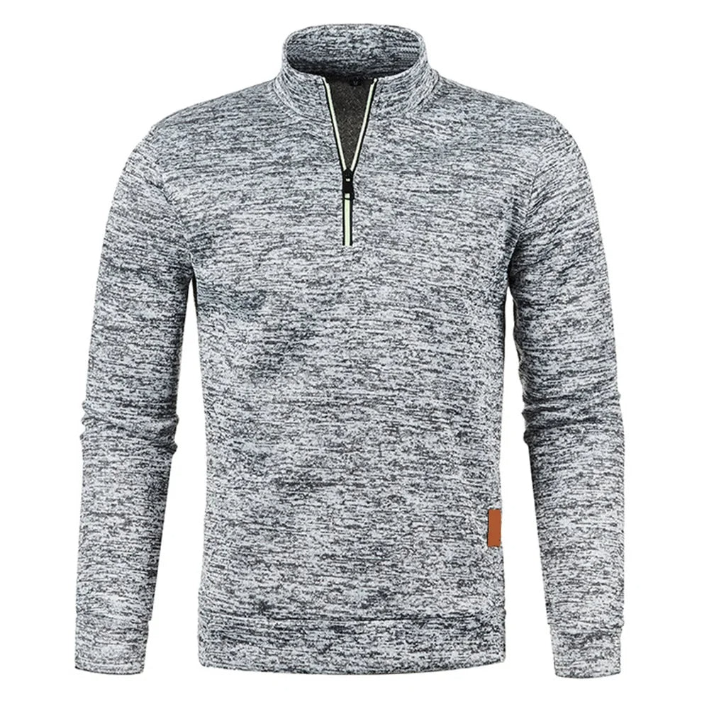Warm Fleece Half Zip Mens Sweatshirt
