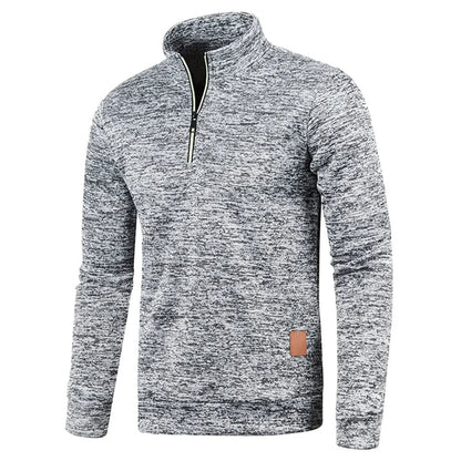 Warm Fleece Half Zip Mens Sweatshirt