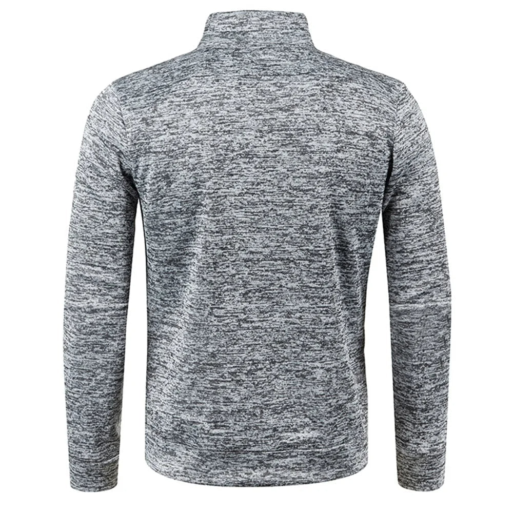 Warm Fleece Half Zip Mens Sweatshirt