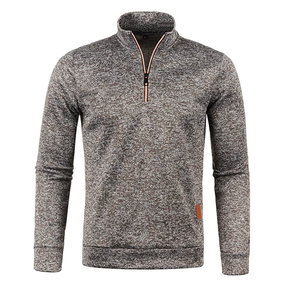 Warm Fleece Half Zip Mens Sweatshirt