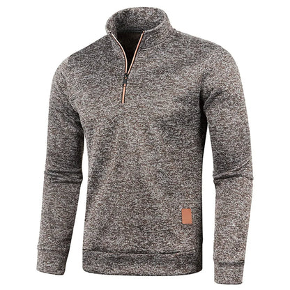 Warm Fleece Half Zip Mens Sweatshirt