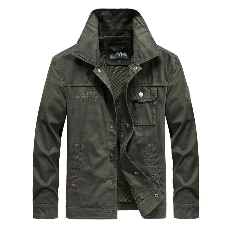 Rugged Outdoor Cargo Jacket For Men