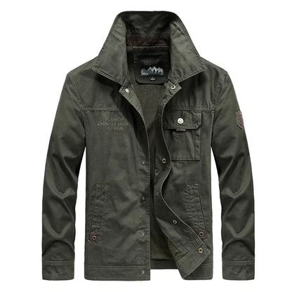 Rugged Outdoor Cargo Jacket For Men