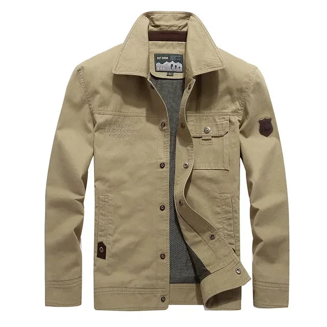 Rugged Outdoor Cargo Jacket For Men