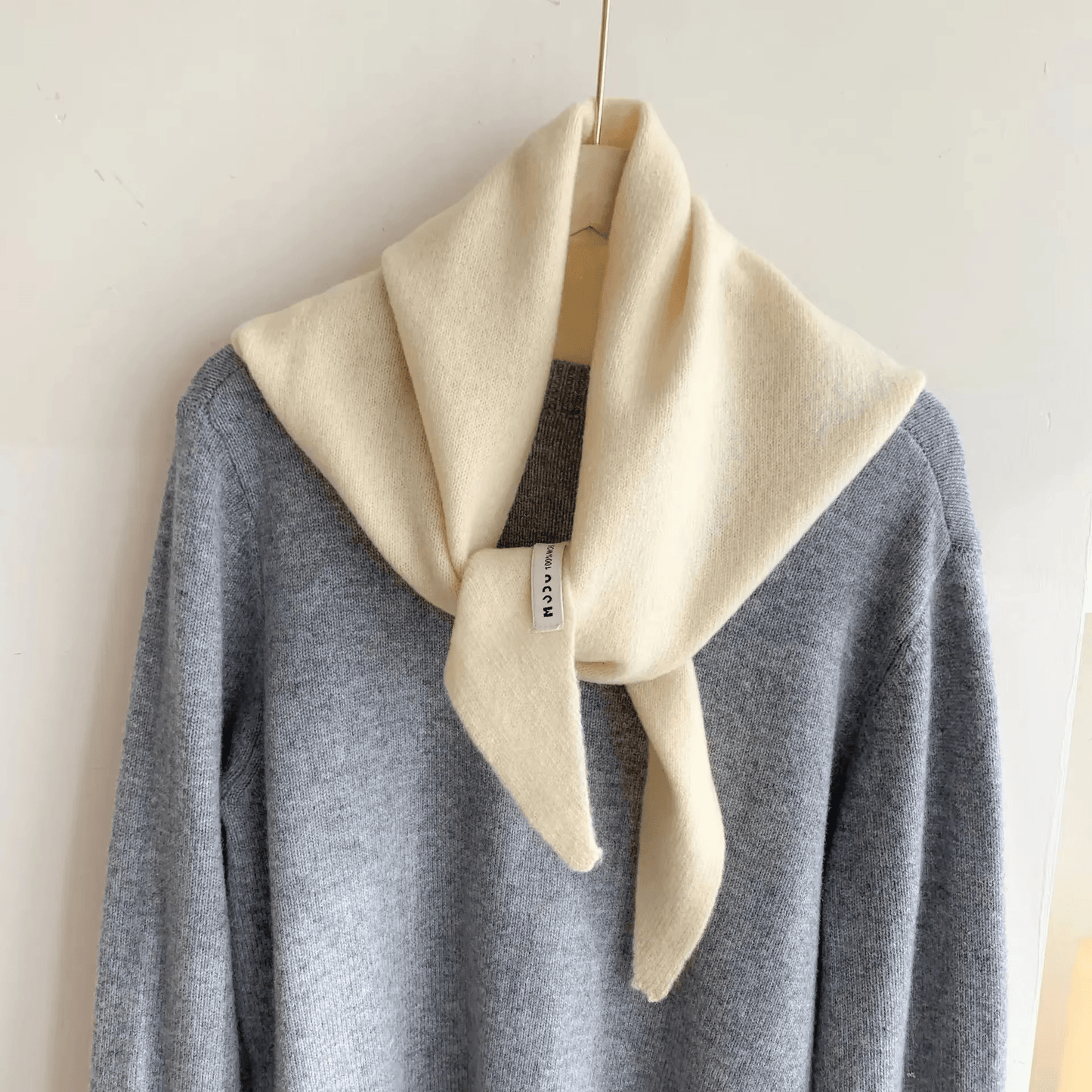 Soft Wool Triangle Scarf for Women