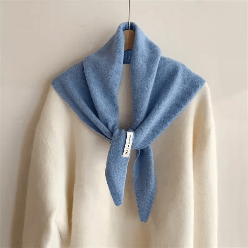 Soft Wool Triangle Scarf for Women