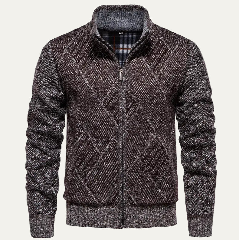 Warm Men's Fleece Zip Up Jacket - OutfitLondon