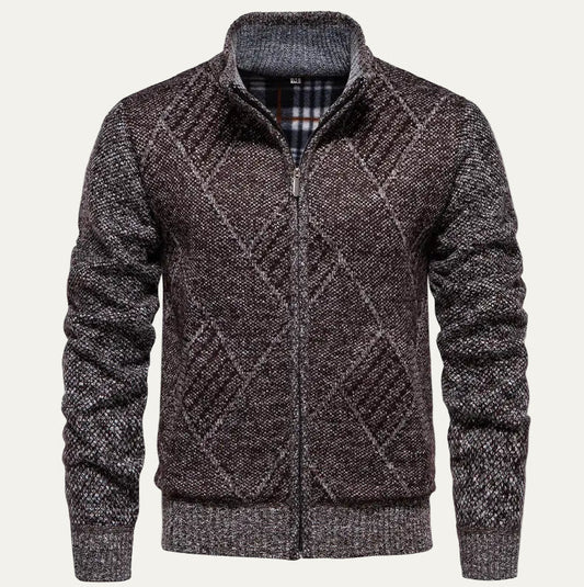 Warm Men's Fleece Zip Up Jacket - OutfitLondon