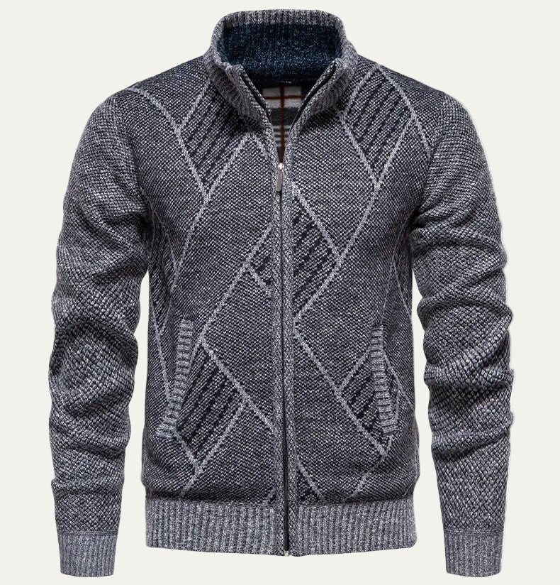 Warm Men's Fleece Zip Up Jacket