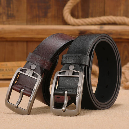 Authentic Leather Belt - Classic Vintage Design