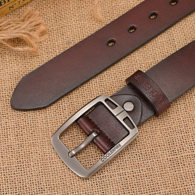 Authentic Leather Belt - Classic Vintage Design