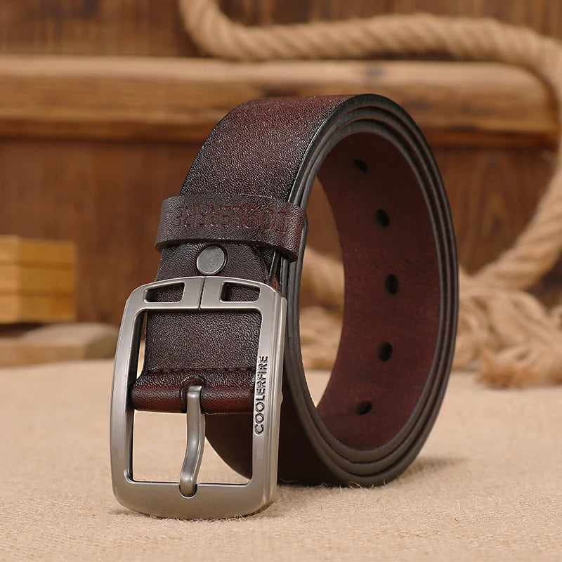 Authentic Leather Belt - Classic Vintage Design