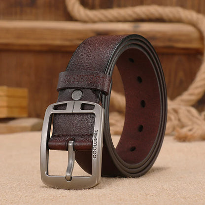 Authentic Leather Belt - Classic Vintage Design