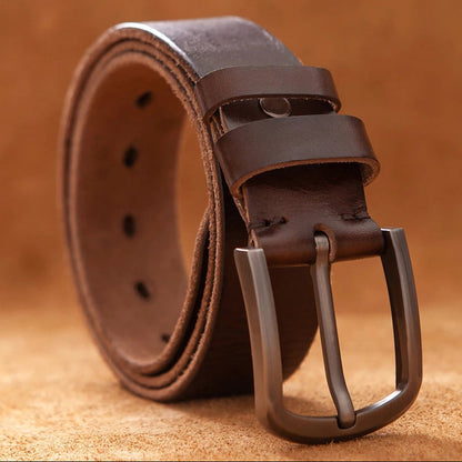 Premium Leather Belt – Classic Handmade Genuine Cowhide Strap