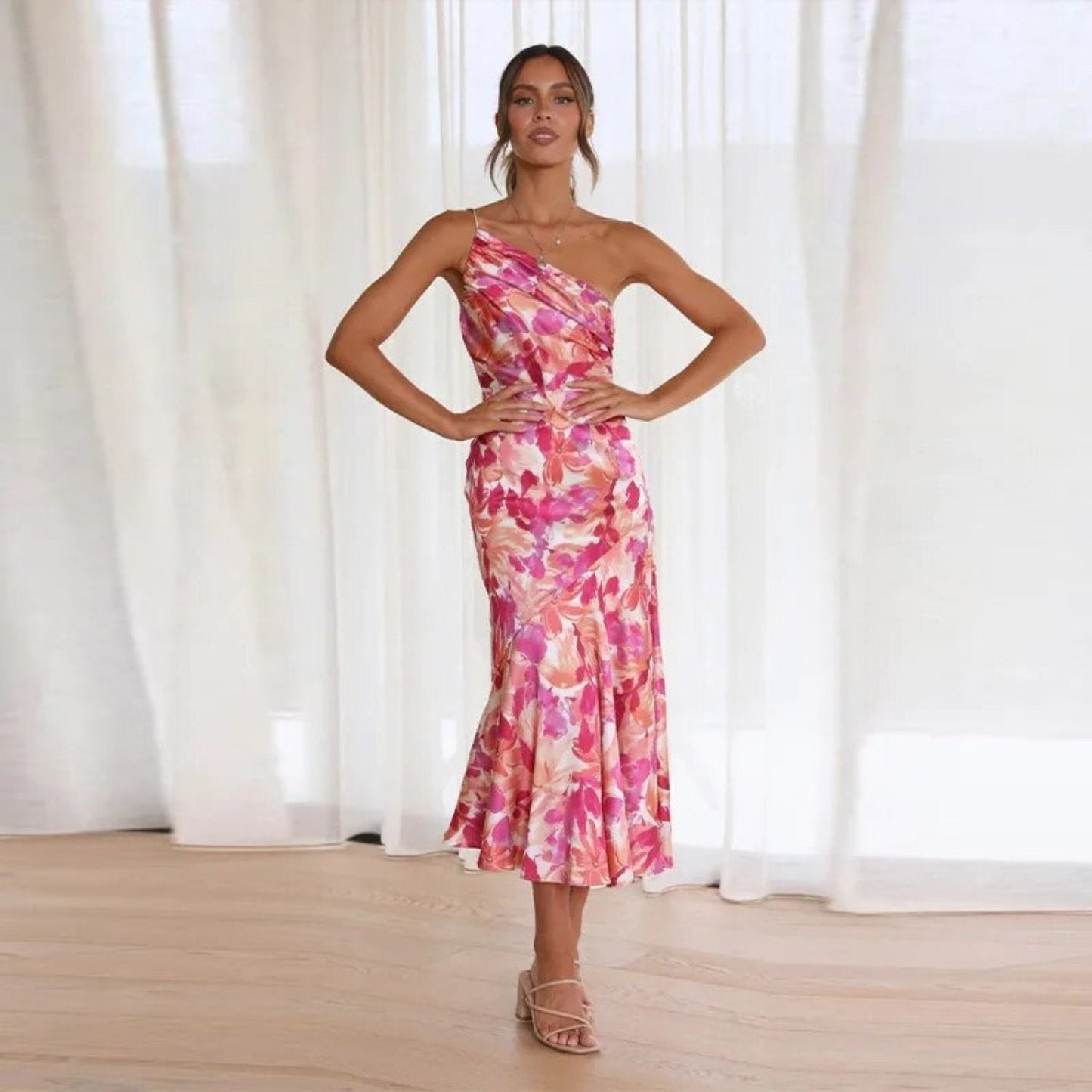 Elegant Ladies Formal Midi Party Dress
