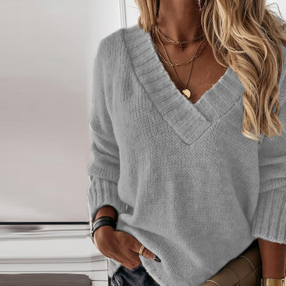 Comfortable Ladies Cozy Cable Knit Sweater