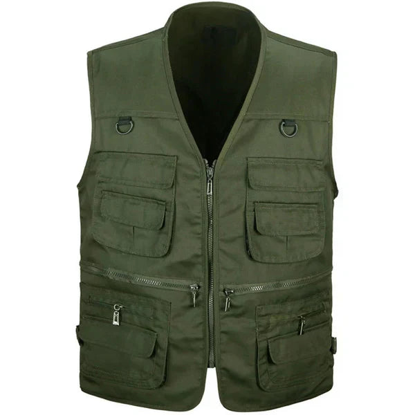 Practical Multi Pocket Cotton Work Vest