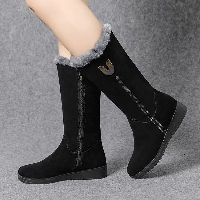 Insulated Waterproof Snow Boots for Ladies - OutfitLondon