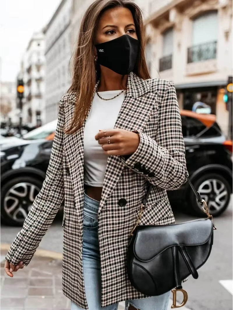 Women's Professional Blazer with Pockets - OutfitLondon