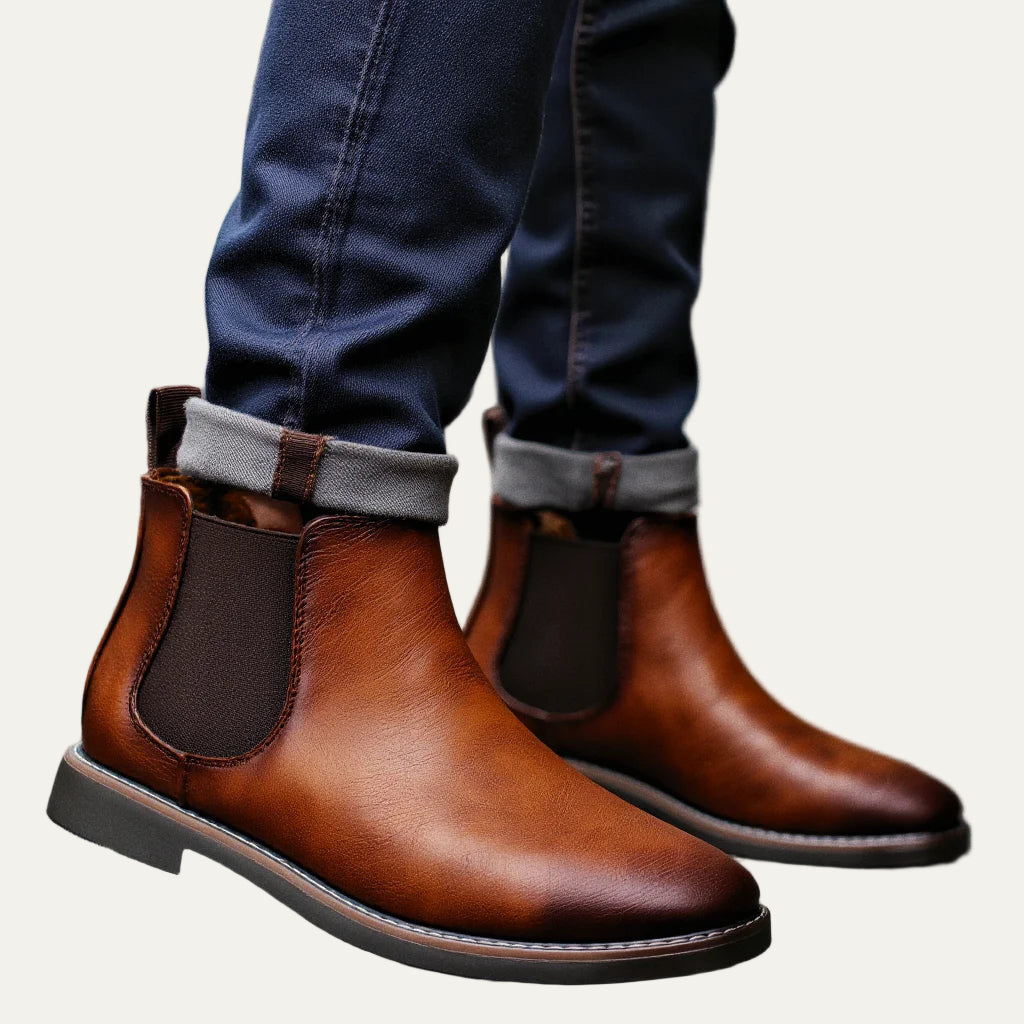 Men's Premium Soft Leather Ankle Boots