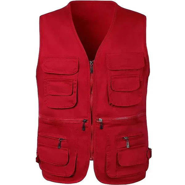 Practical Multi Pocket Cotton Work Vest