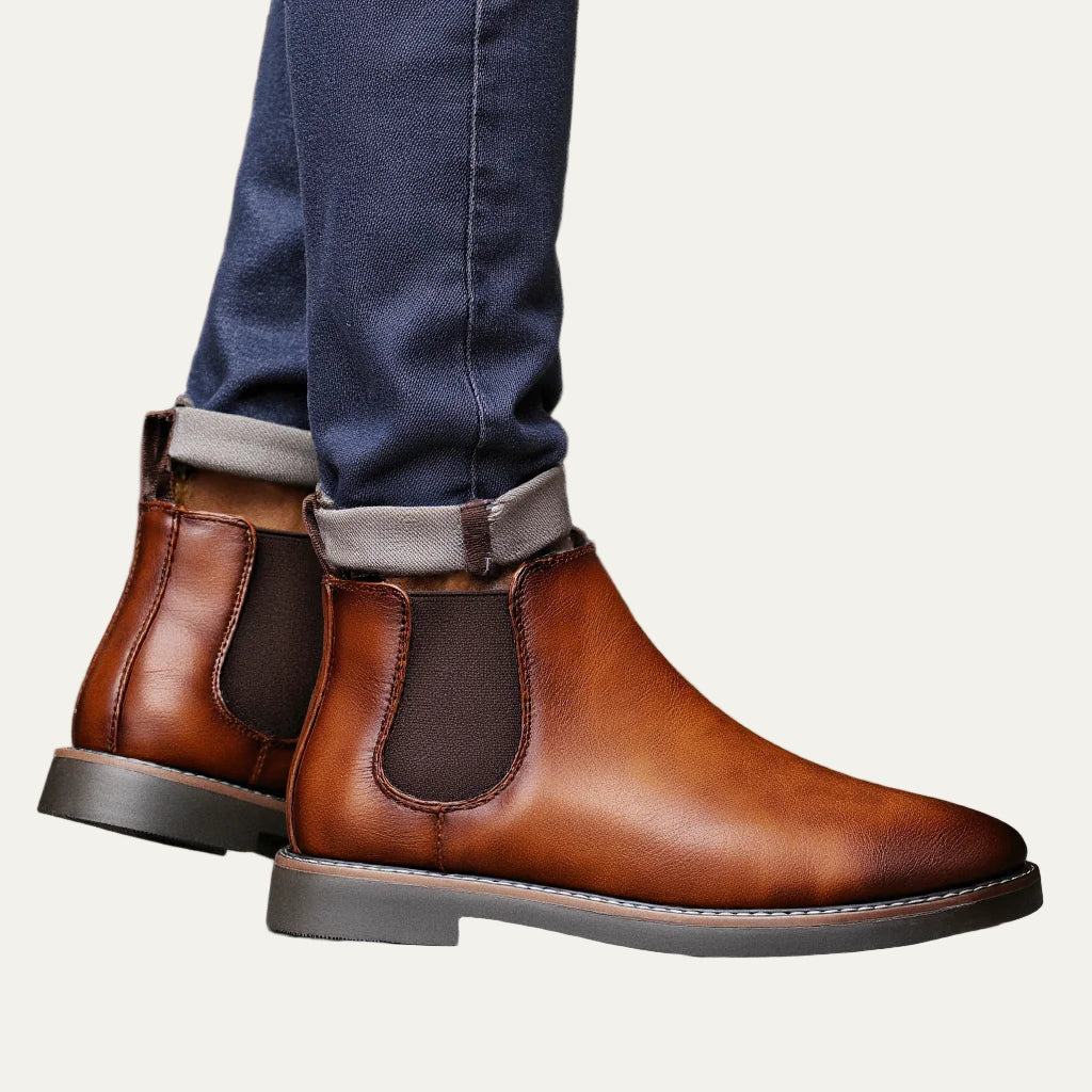 Men's Premium Soft Leather Ankle Boots