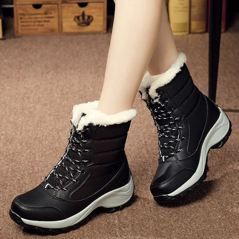 Insulated Waterproof Ladies Winter Snow Boots