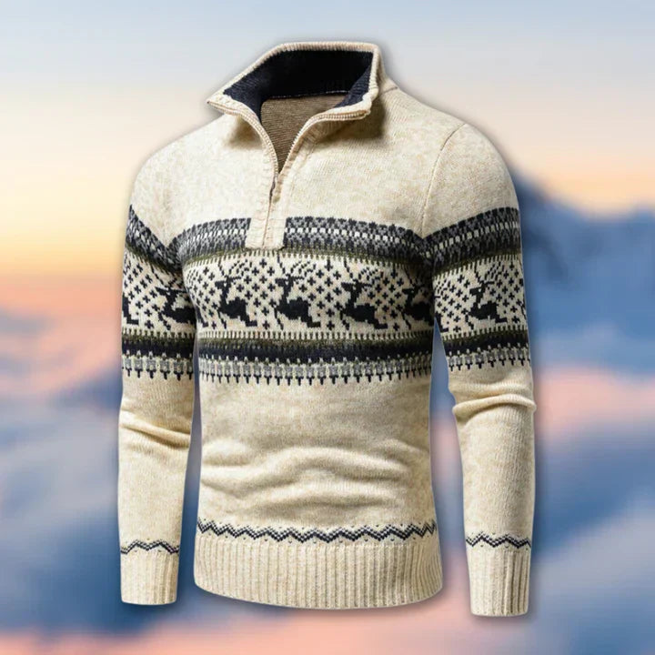 Men's Relaxed Fit Half Zip Fleece Jacket - OutfitLondon