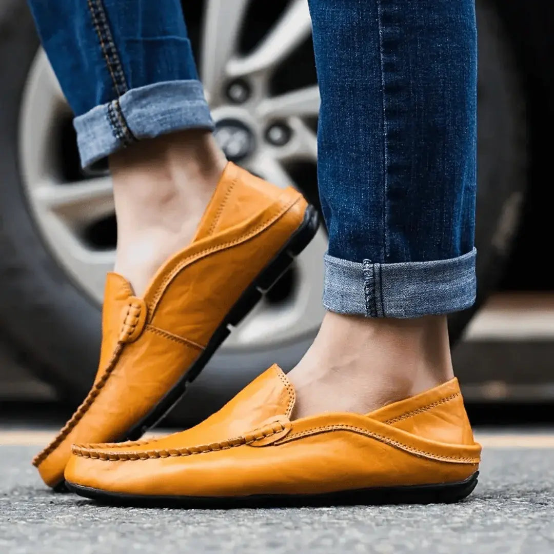 Comfortable Genuine Leather Slip On Shoes