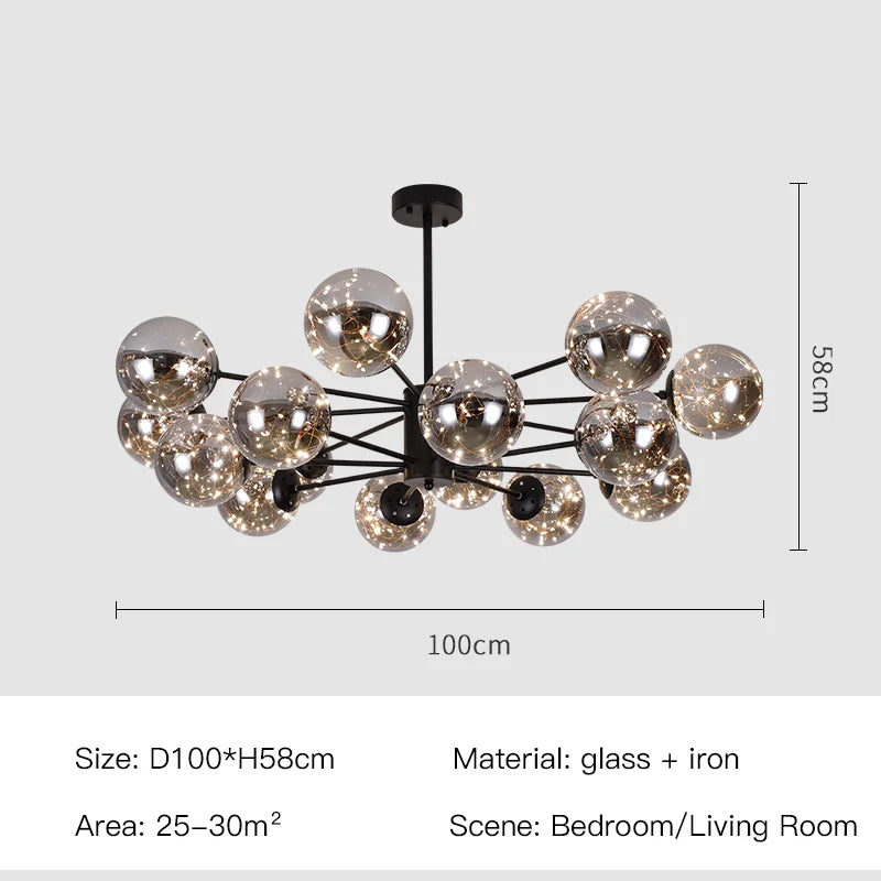 Luxury Crystal Hanging Light Chandelier Fixture