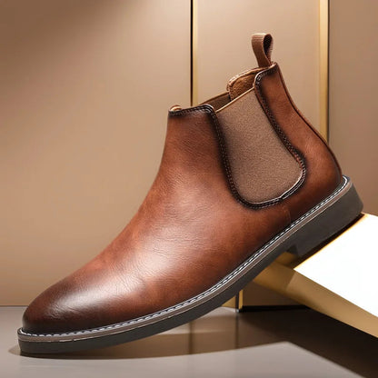 Classic Men's Leather Ankle Boots - OutfitLondon