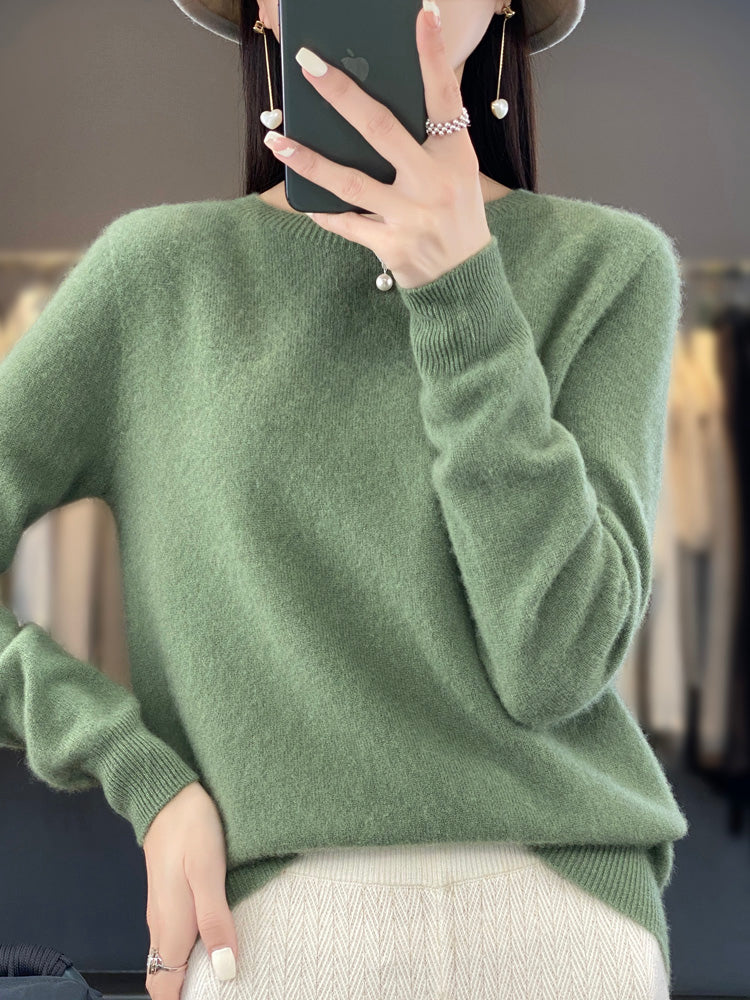 Cozy Winter Knitted Pullover Sweater - OutfitLondon