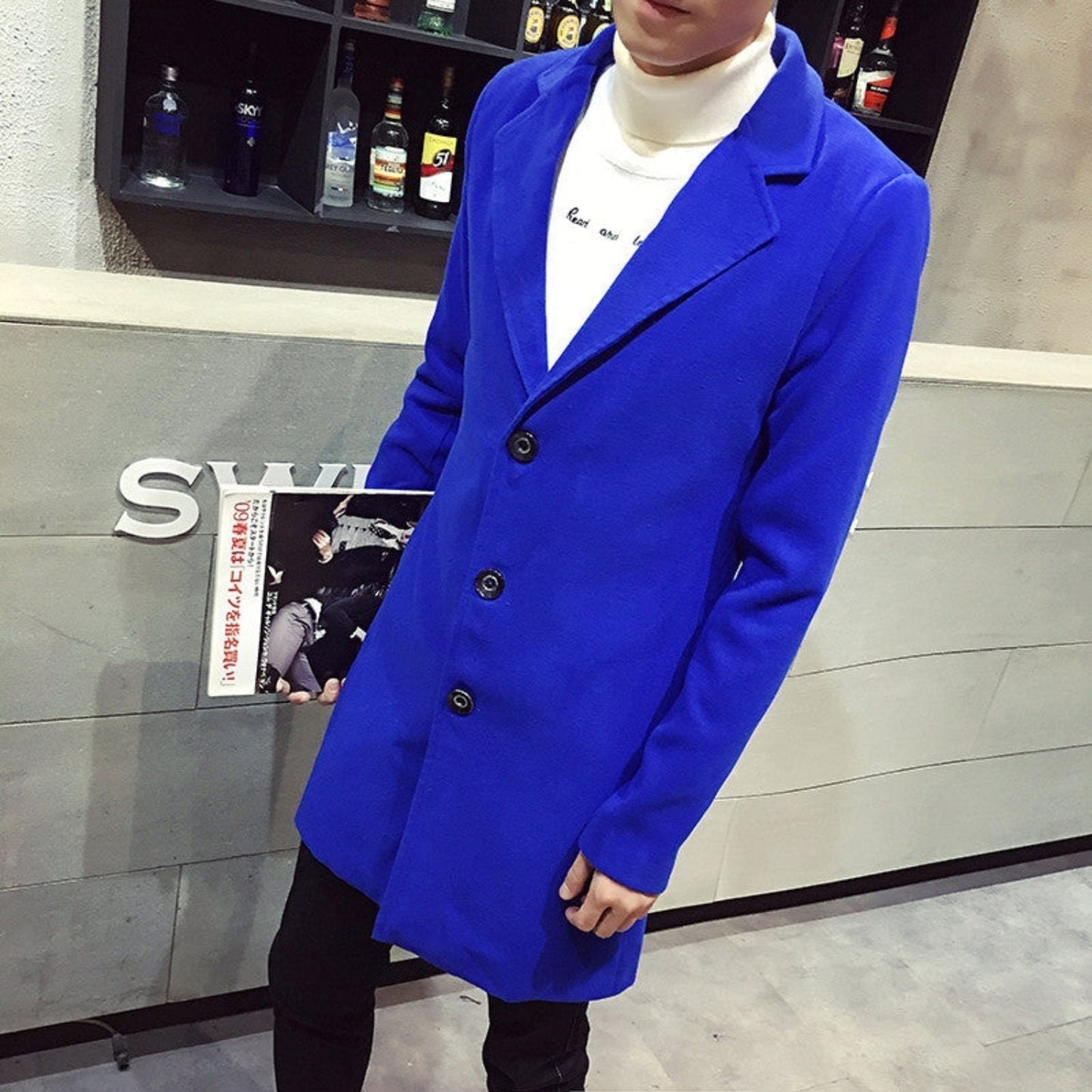 Thick Fleece Lined Pea Coat