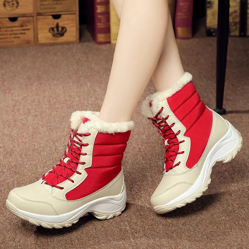 Insulated Waterproof Ladies Winter Snow Boots