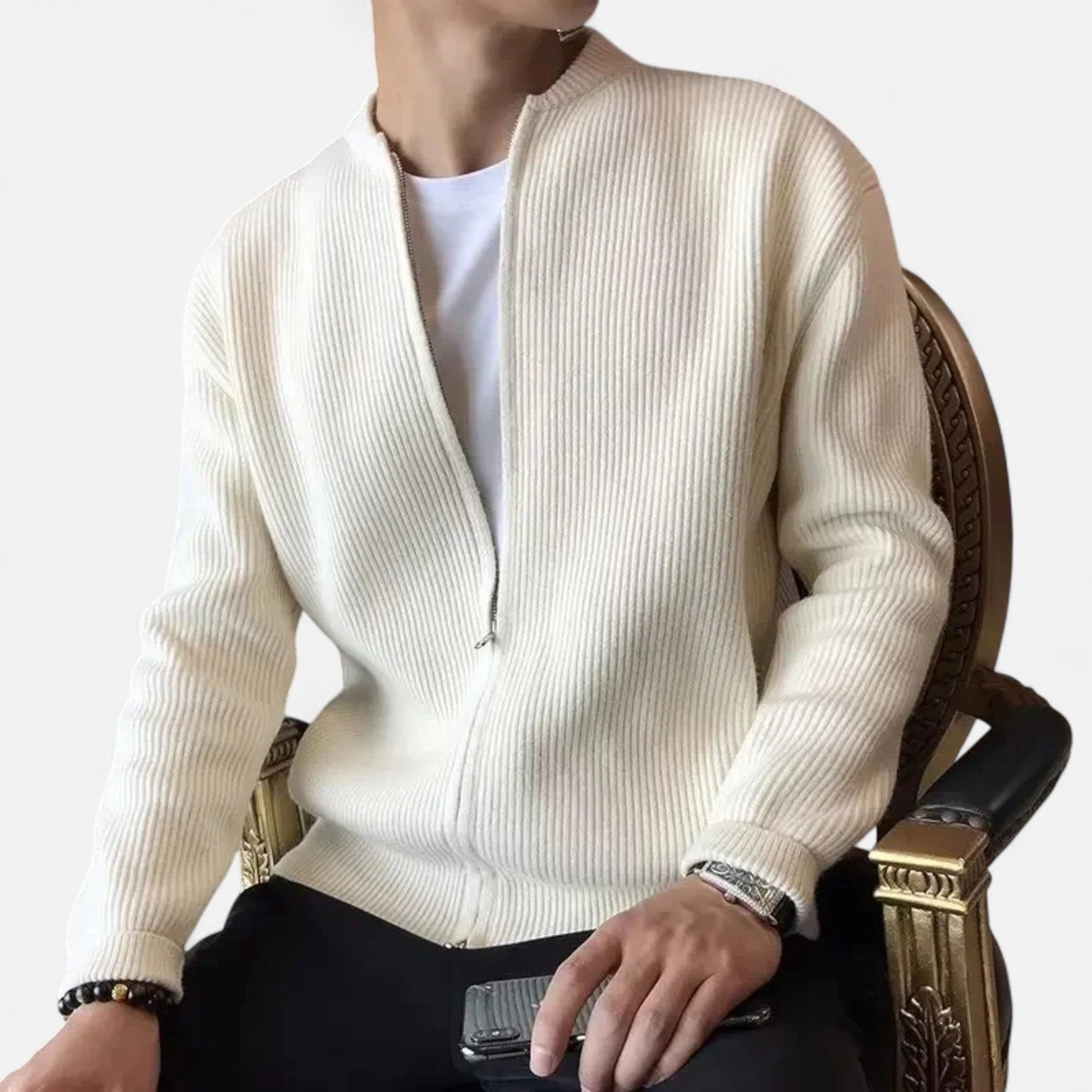 Men's Thick Knit Vest Sweater - OutfitLondon