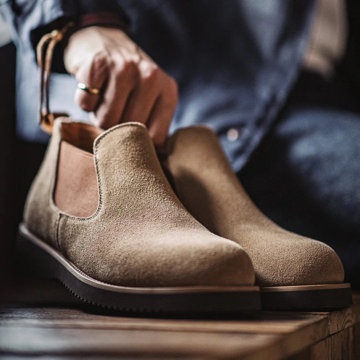 Luxury Men's Suede Ankle Boots