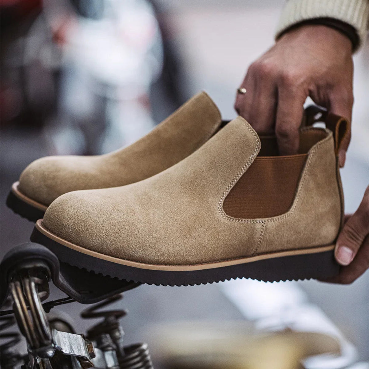 Luxury Men's Suede Ankle Boots