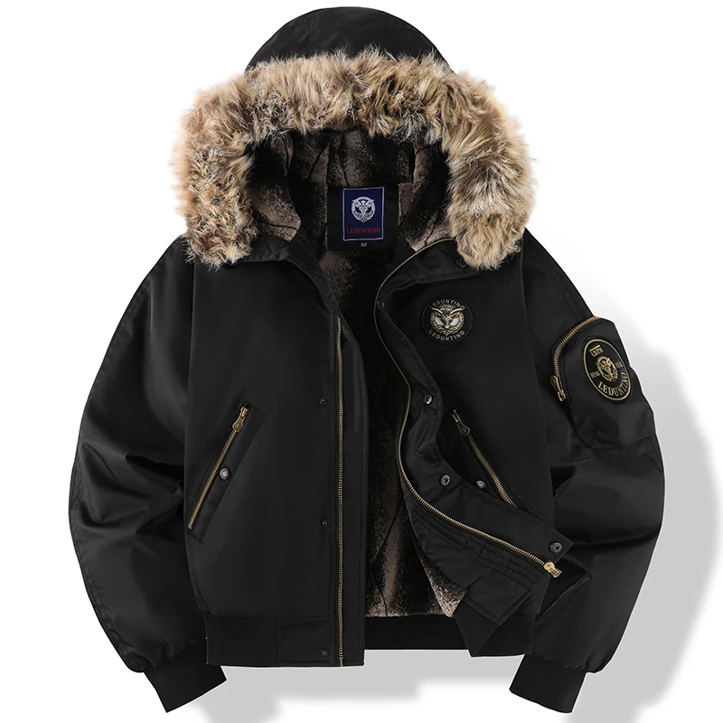 Warm Faux Fur Lined Hooded Jacket