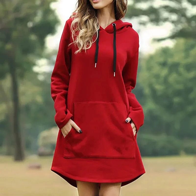 Warm Soft Knit Sweater Dress - OutfitLondon