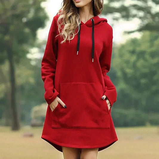 Warm Soft Knit Sweater Dress - OutfitLondon