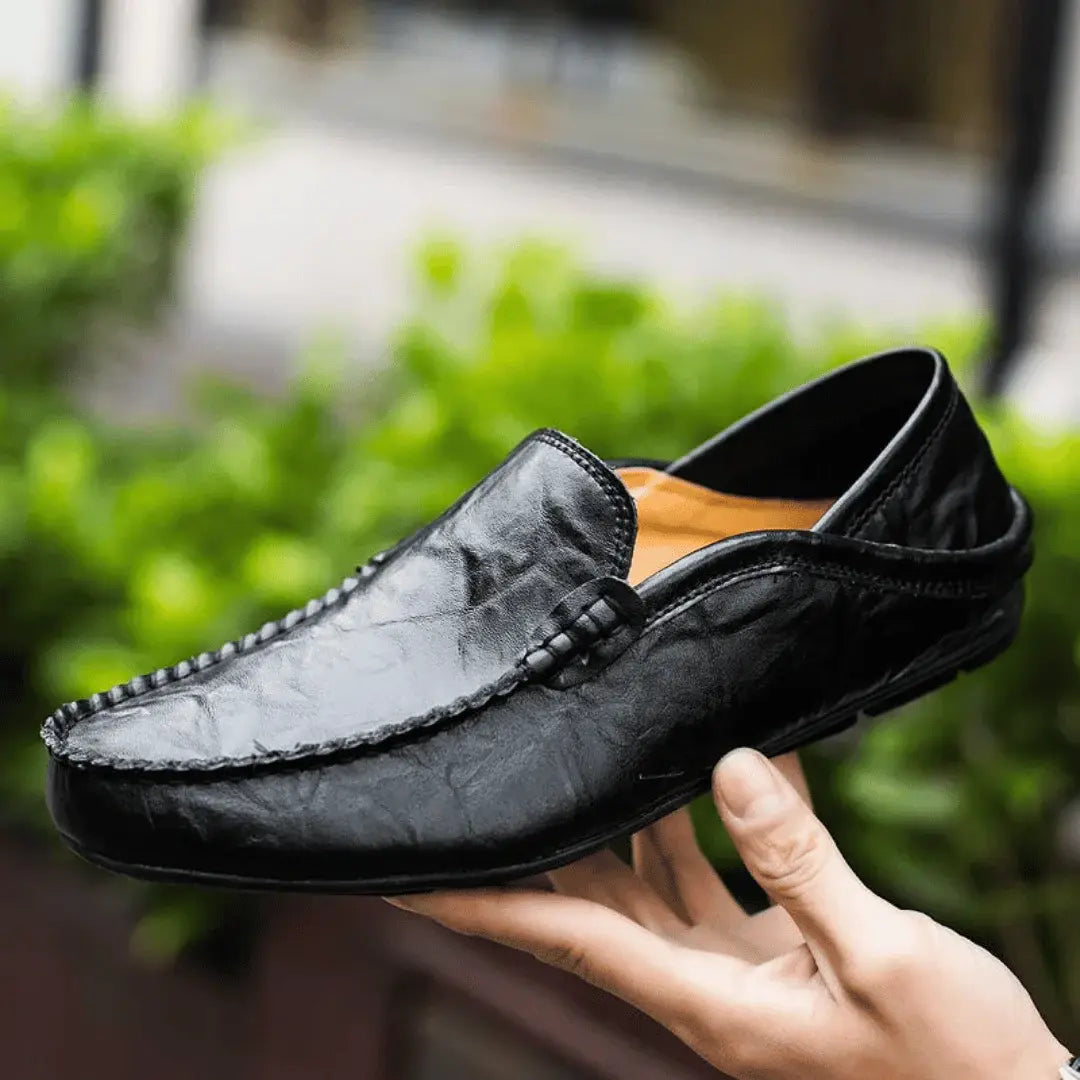 Comfortable Genuine Leather Slip On Shoes