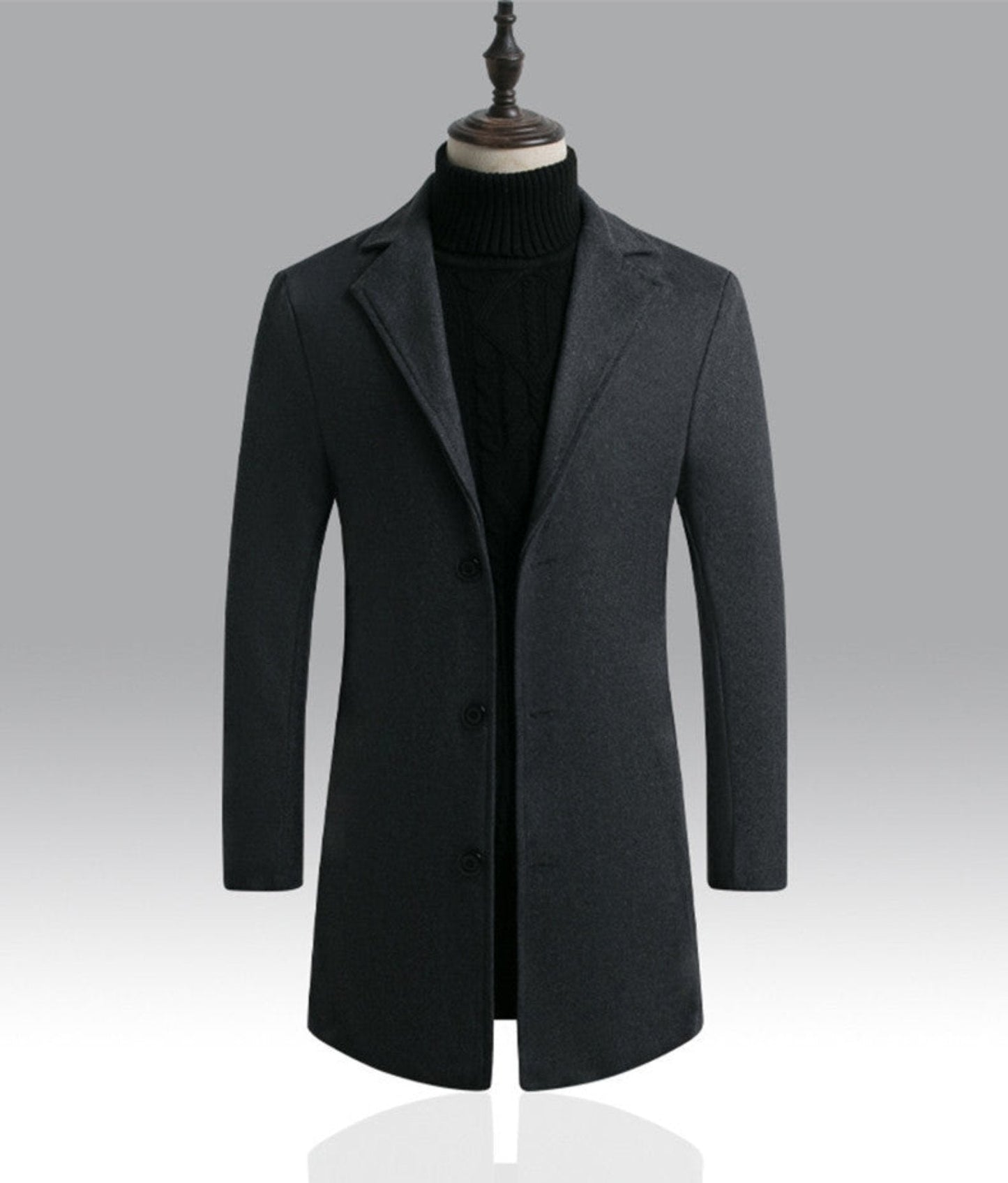 Thick Fleece Lined Pea Coat