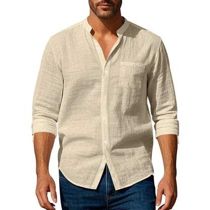Classic Mens Long Sleeve Cotton Shirt
