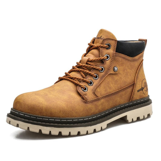 Men's Hiking Ankle Boots with Durable Sole and Cushioned Top - OutfitLondon