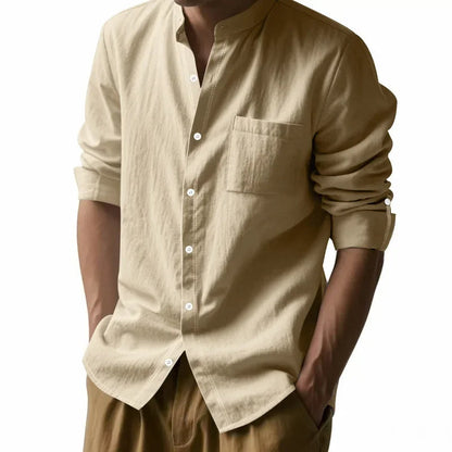 Classic Mens Long Sleeve Cotton Shirt