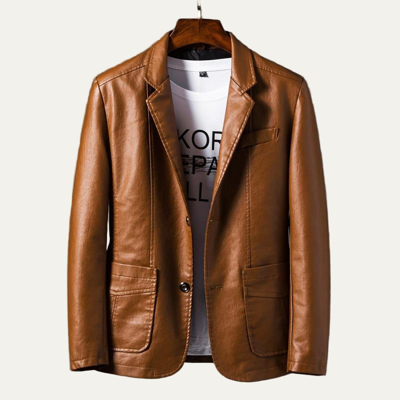 Classic Fit Soft Leather Jacket