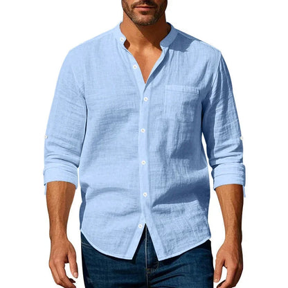 Classic Mens Long Sleeve Cotton Shirt